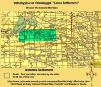 East Central Saskatchewan Vatnabyyður or Vatnabyggd 'Lakes Settlement 